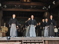 写真：2009年10月靖国神社にて